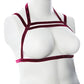 Gender Fluid Sugar Coated Harness - S-L Raspberry Glitter