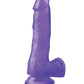 Get Lucky 7" Big Dildo | Jelly Love Realistic Dildo | Waterproof Purple Dildo | Suction Cup Dildo