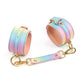 Hello Sexy! Hot Bitch Cuffs & Collar - Iridescent Rainbow