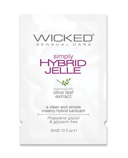 Wicked Sensual Care Simply Hybrid Jelle Lubricant - .1 oz
