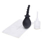 CleanScene 4 Pc Soft Squeeze Beaded Anal Douche Set w/Flared Base