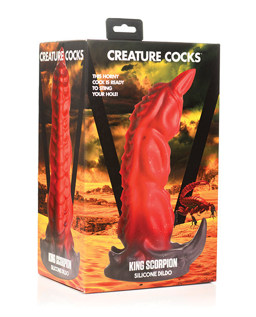 Creature Cocks Realistic Dildo | Scorpion Silicone Big Dildo | Red Suction Cup Dildo