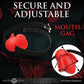 Master Series Gag Order Extreme Silicone Ball Gag - Red/Black