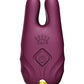 Zalo Nave Vibrating Nipple Clamps - Velvet Purple