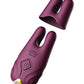 Zalo Nave Vibrating Nipple Clamps - Velvet Purple